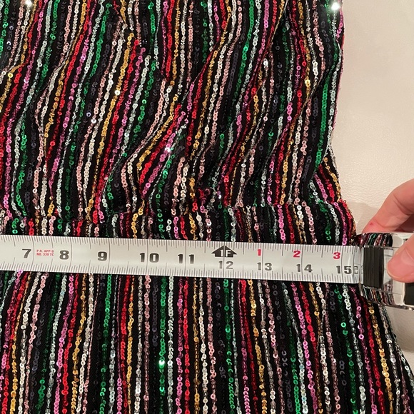 Sanctuary rainbow sequin striped embellished multi cocktail party new with tag - Picture 7 of 14